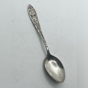 Vtg Sterling Honolulu Hawaii Hibiscus Flower Floral Souvenir Spoon / 4.1”